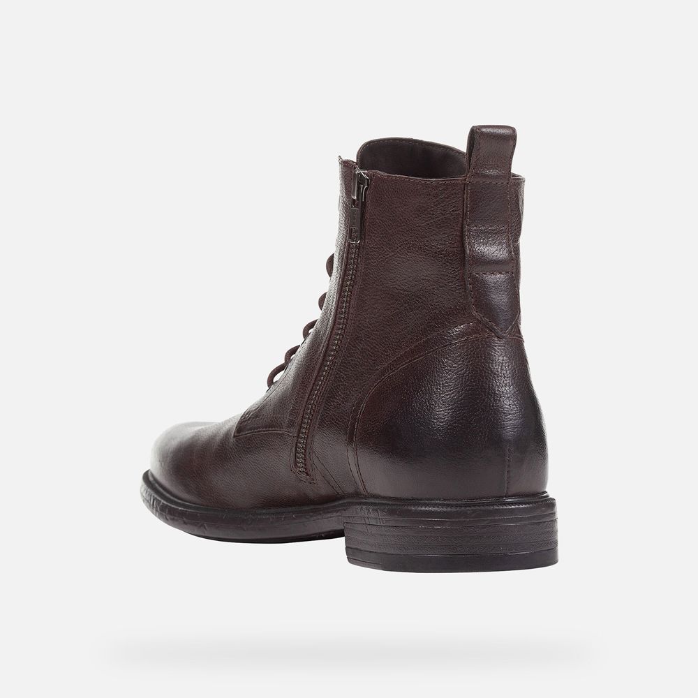 Botas Geox Homem Marrom Escuro - Terence - OWXPH4908